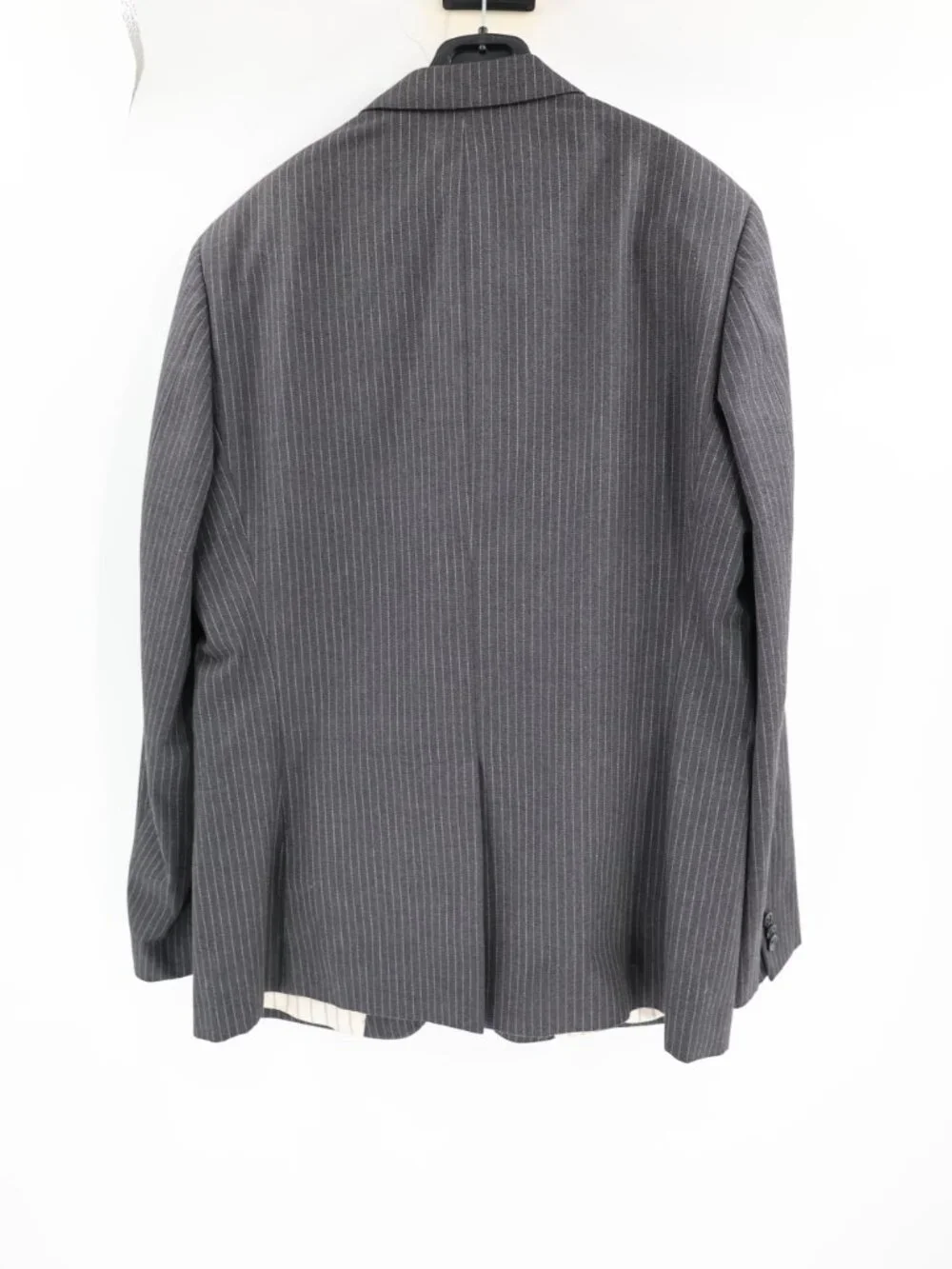 NWT Banana Republic Sport Coat Mens 44R Striped Cotton flannel Tailored Fit gray